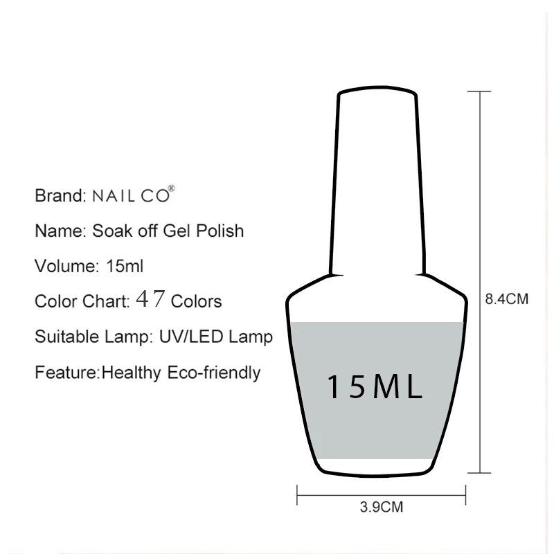 NAILCO 15ml Nail Art Gel Lack  - Nail Art Natural Pink review and price