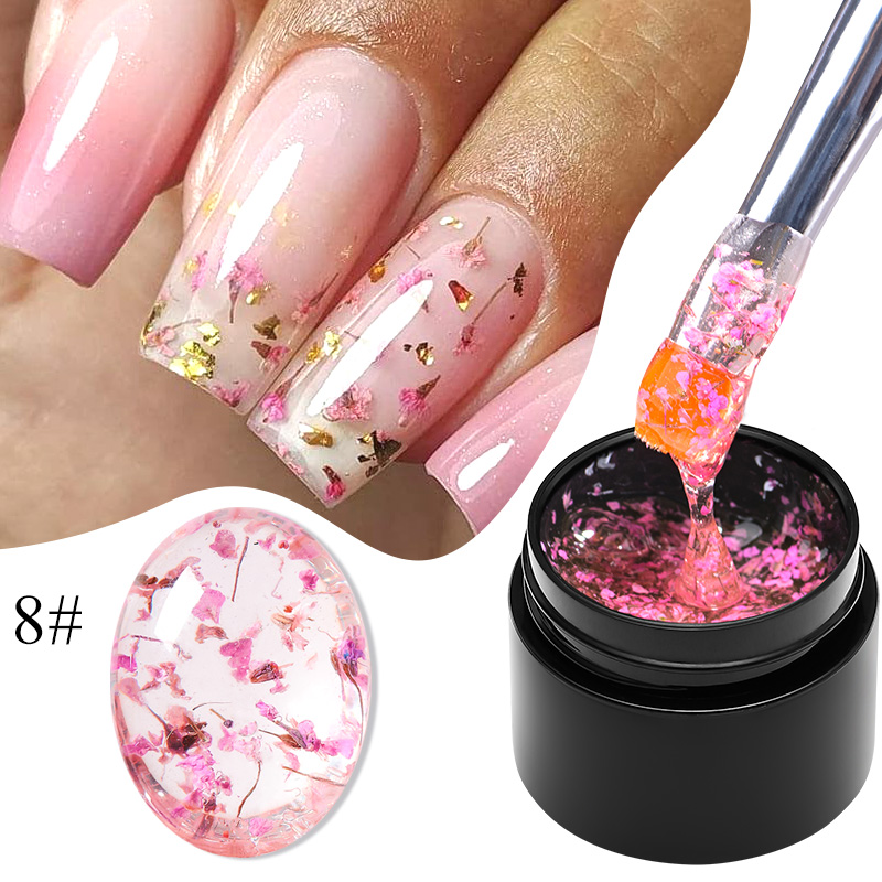 MEET ACROSS 5ml Pink Dried Flo - Nail Art Natural Pink review and price
