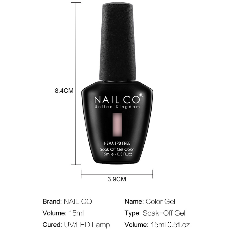 Nailco 12 Colors Pink Gel Poli - Nail Art Natural Pink review and price