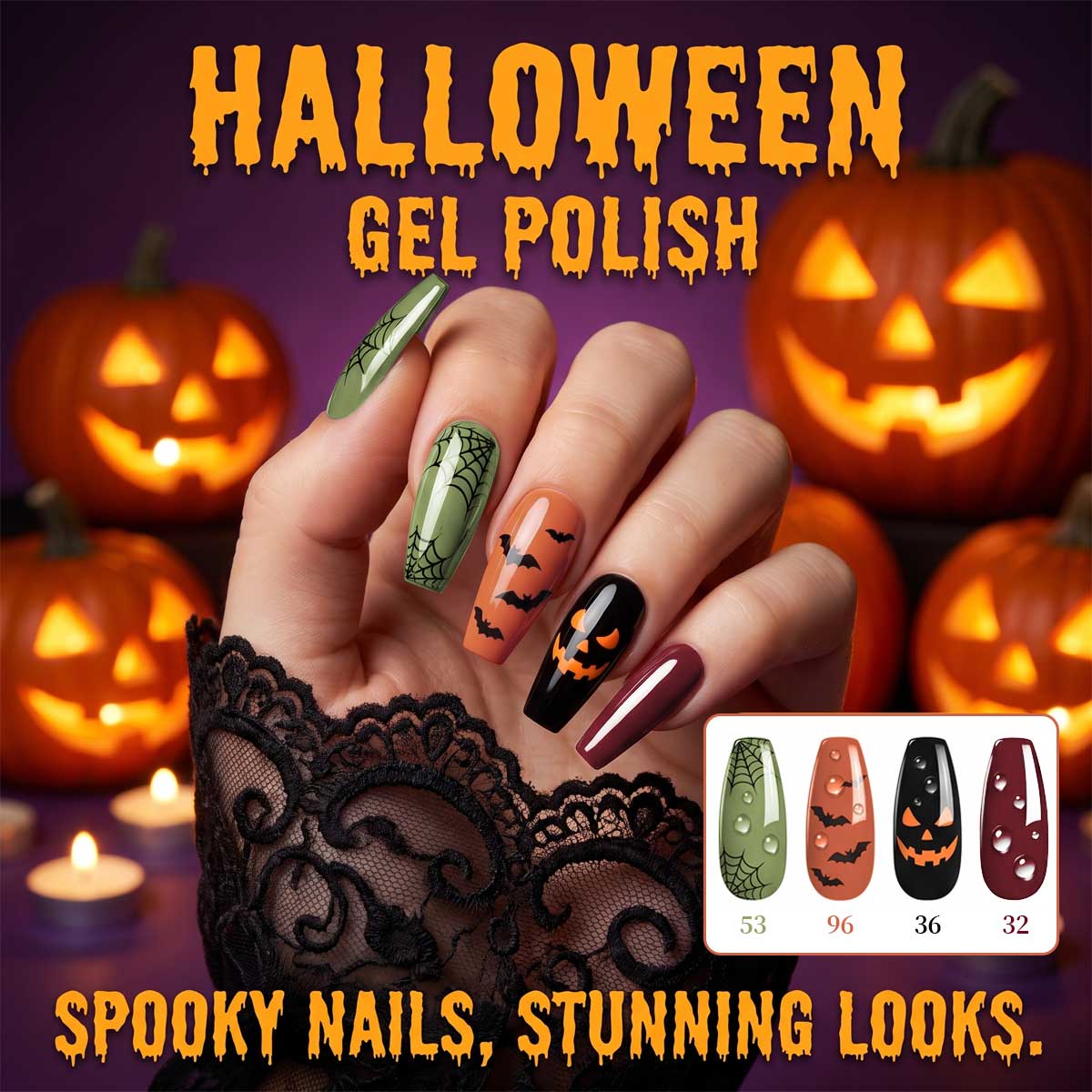 4-Pack of Olive Green, Orange, - Nail Art Burgundy review and price