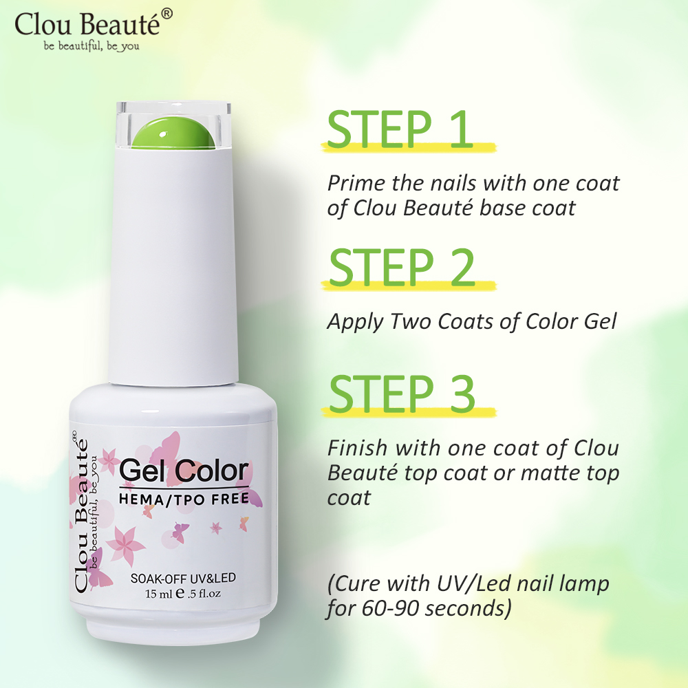 Clou Beaute Hot Color Gel Poli - Nail Art Burgundy review and price
