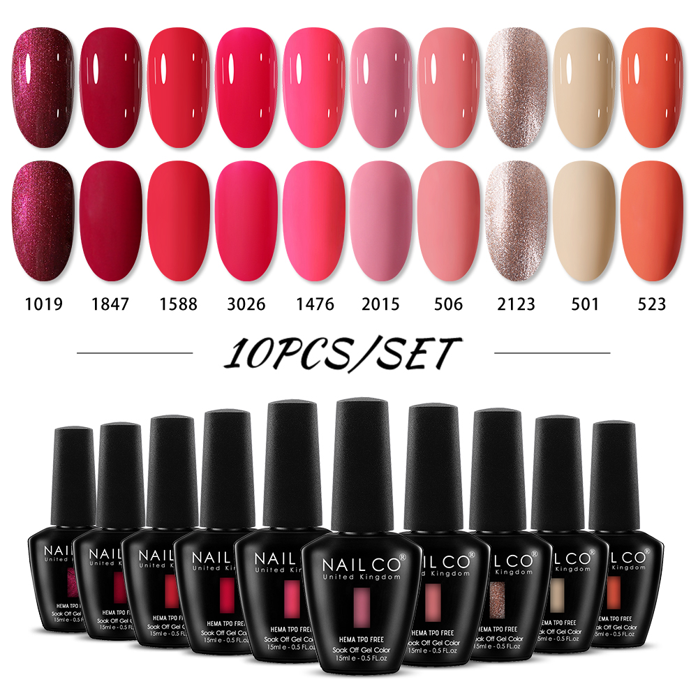 NAILCO 15ml 10pcs/Set HEMA TPO - Nail Art Natural Pink review and price