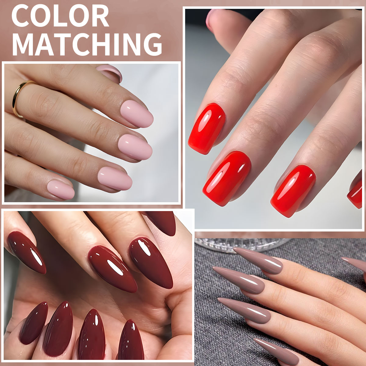 VOKY New 8ml Glass Bottle Gel  - Nail Art Burgundy review and price