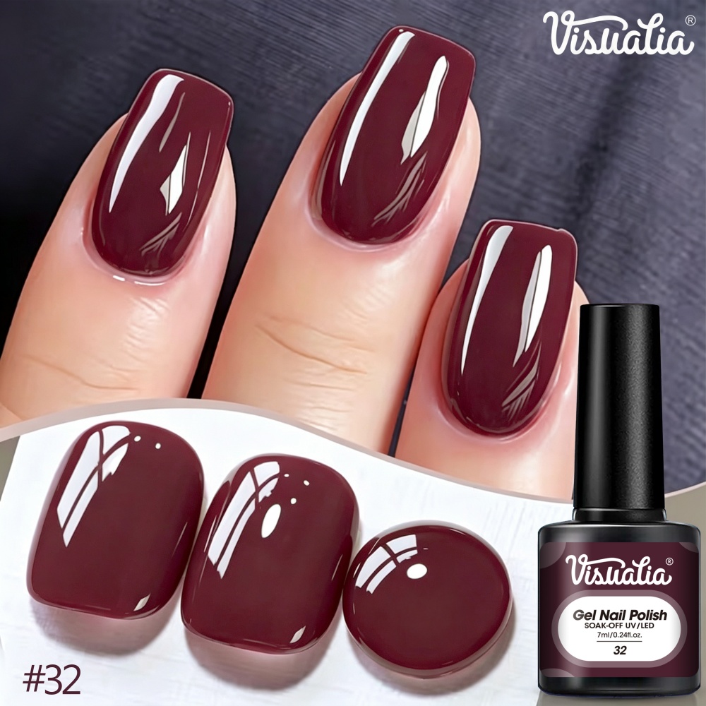 Visuatia 7ml Burgundy Red Nail - Nail Art Burgundy review and price
