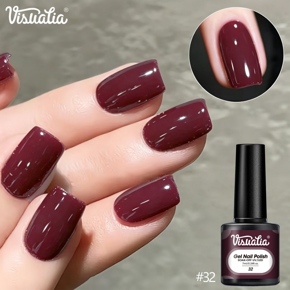 Visuatia 7ml Burgundy Red Nail - Nail Art Burgundy review and price